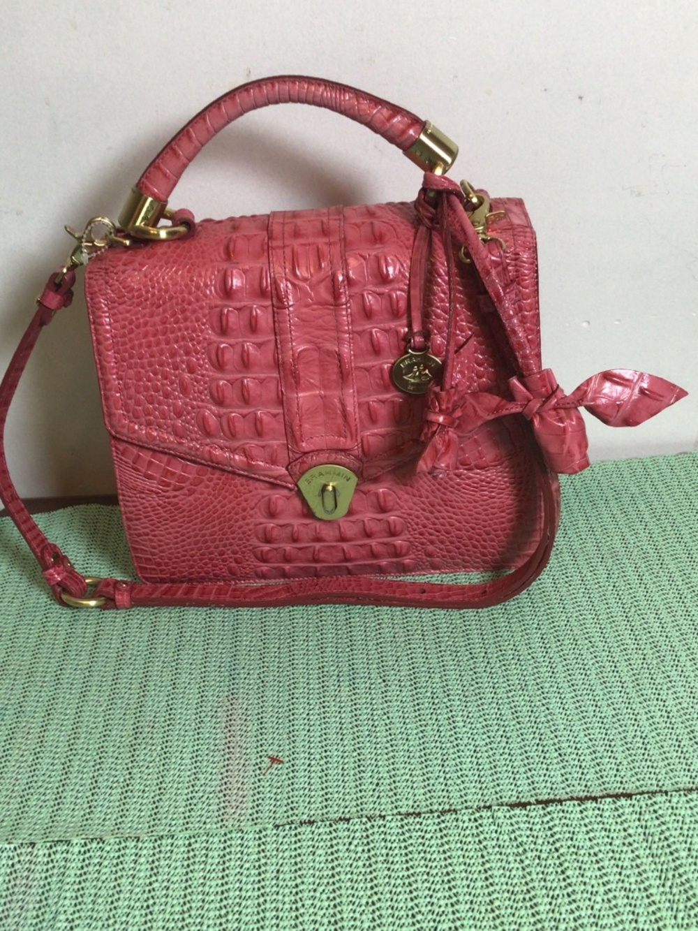 Brahmain Cor embossed with rosette tassels with GOLDTONE accent